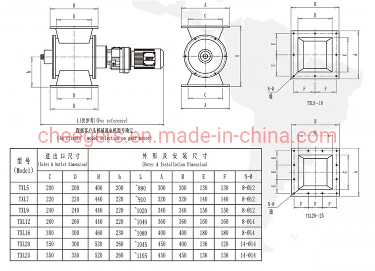 Discharge Valve for Flour Mill Pneumatic Discharge Valve