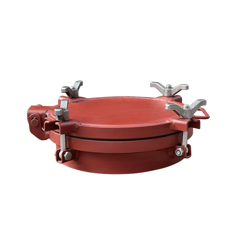 Double Flanged Carbon Steel Manhole Cover for Sulfuric Acid Tank, Bulk Tank, Chemical Oil Liquid Tank Truck Manhole (DN300 -500mm 0.2-0.4MPa)